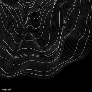 Monochrome abstract contour line illustration | Free stock vector - 554242
