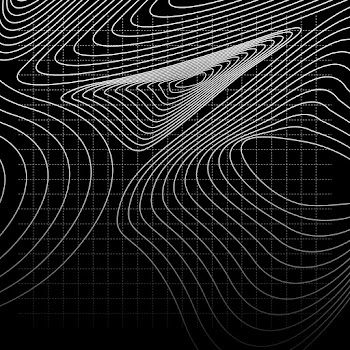 Monochrome abstract contour line illustration | Free stock vector - 554244