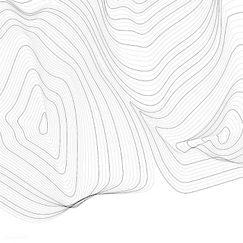 Monochrome abstract contour line illustration | Free stock vector - 554256
