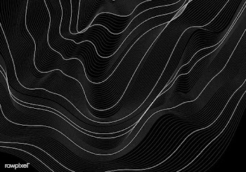 Monochrome abstract contour line illustration | Free stock vector - 554272