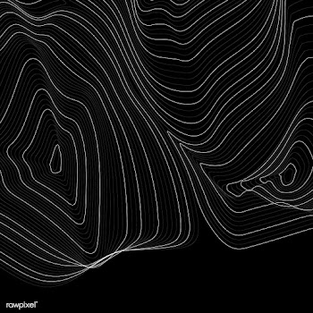 Monochrome abstract contour line illustration | Free stock vector - 554273