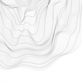 Monochrome abstract contour line illustration | Free stock vector - 554296