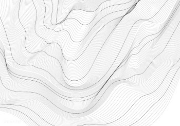 Monochrome abstract contour line illustration | Free stock vector - 554298