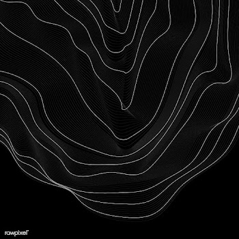 Monochrome abstract contour line illustration | Free stock vector - 554325
