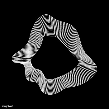 Monochrome abstract contour lines collection | Free stock vector - 554219