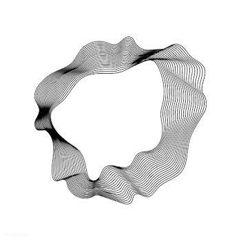 Monochrome abstract contour lines collection | Free stock vector - 554271