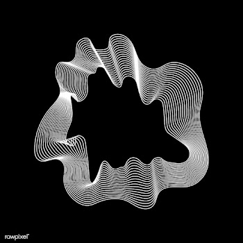 Monochrome abstract contour lines collection | Free stock vector - 554307