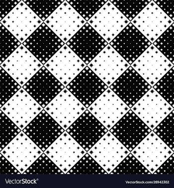 Monochrome abstract curved star pattern vector image