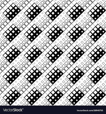 Monochrome abstract diagonal square pattern vector image
