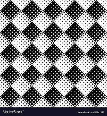 Monochrome abstract diagonal square pattern vector image