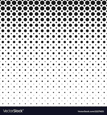 Monochrome abstract geometric halftone circle vector image