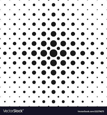 Monochrome abstract geometric halftone circle vector image