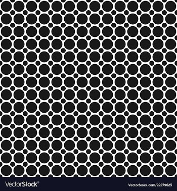 Monochrome abstract geometrical halftone dot vector image
