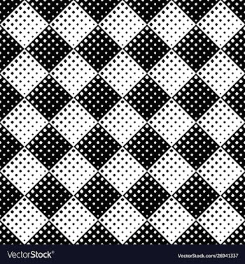 Monochrome abstract geometrical rounded square vector image