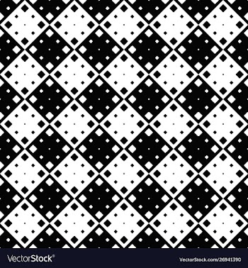 Monochrome abstract geometrical rounded square vector image
