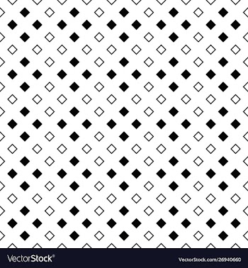 Monochrome abstract geometrical square pattern vector image