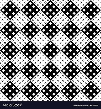Monochrome abstract geometrical square pattern vector image