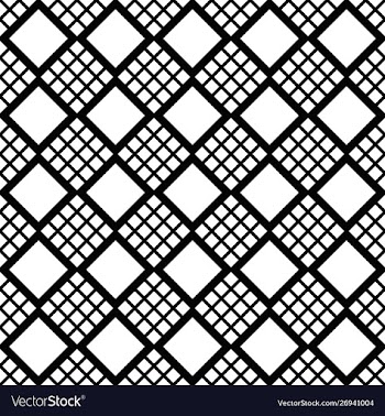 Monochrome abstract geometrical square pattern vector image