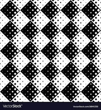 Monochrome abstract geometrical square pattern vector image
