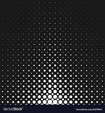 Monochrome abstract halftone circle pattern vector image