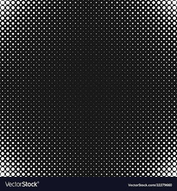 Monochrome abstract halftone circle pattern vector image