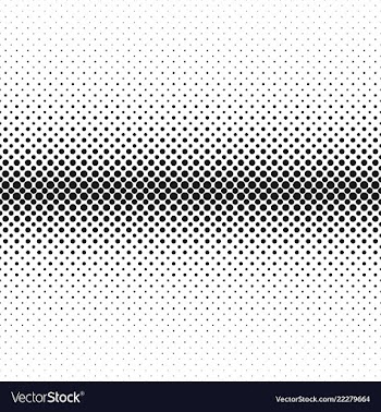 Monochrome abstract halftone circle pattern vector image
