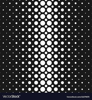Monochrome abstract halftone circle pattern vector image