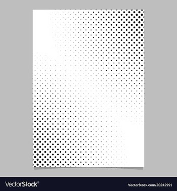 Monochrome abstract halftone dot pattern brochure vector image