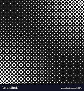 Monochrome abstract halftone dot pattern vector image