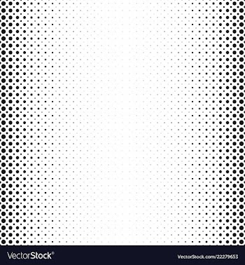 Monochrome abstract halftone dot pattern vector image