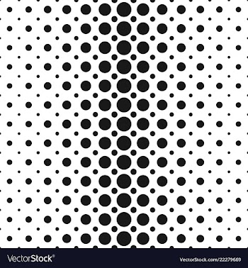 Monochrome abstract halftone dot pattern vector image