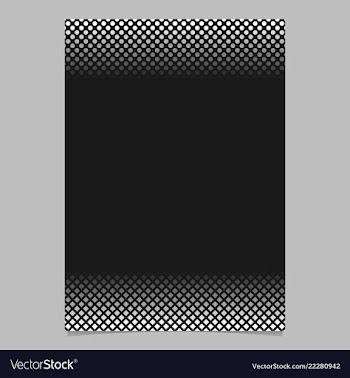 Monochrome abstract halftone pattern flyer design vector image