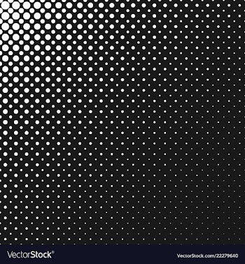 Monochrome abstract repeating halftone circle vector image