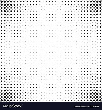 Monochrome abstract repeating halftone dot vector image