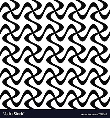 Monochrome abstract repeating swirl stripe pattern vector image