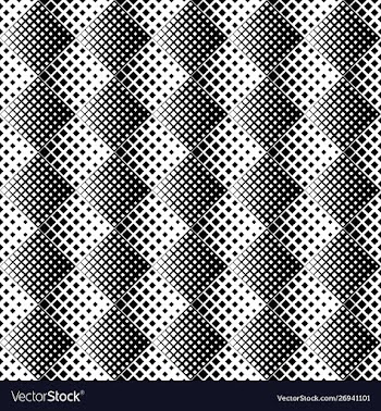 Monochrome abstract seamless diagonal square vector image