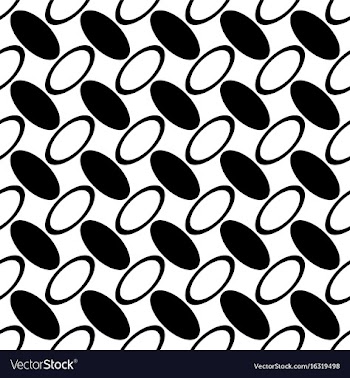 Monochrome abstract seamless geometric ellipse vector image