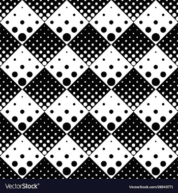 Monochrome abstract seamless geometrical dot vector image