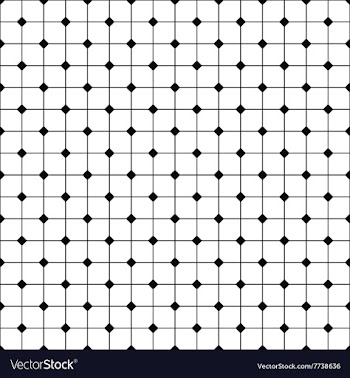 Monochrome abstract seamless grid pattern vector image