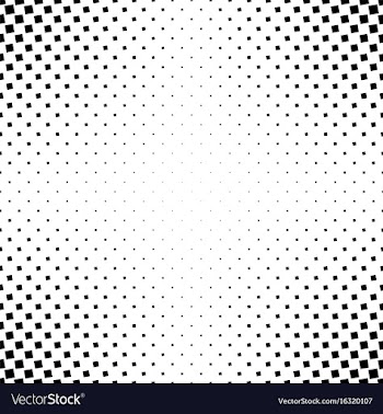 Monochrome abstract square pattern background vector image
