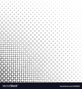 Monochrome abstract square pattern design vector image