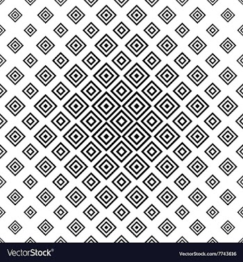 Monochrome abstract square repeat pattern vector image