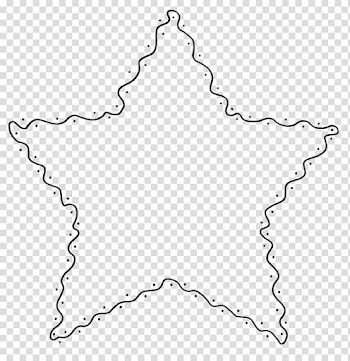 Monochrome Black and white Circle, star frame transparent background PNG clipart
