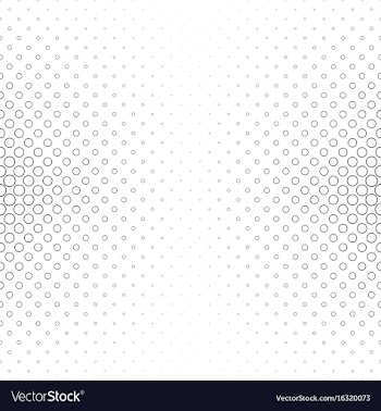 Monochrome circle pattern - abstract background vector image
