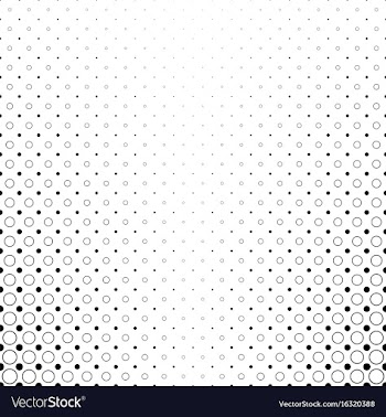 Monochrome circle pattern - abstract geometrical vector image