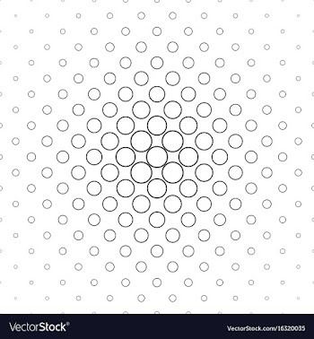 Monochrome circle pattern - background vector image