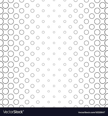 Monochrome circle pattern - background vector image