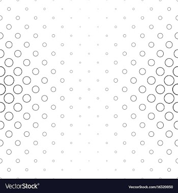 Monochrome circle pattern - background vector image