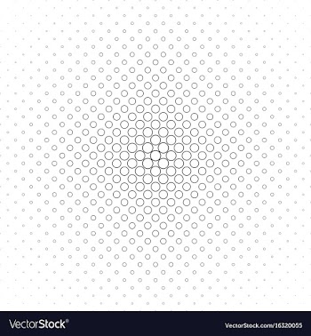 Monochrome circle pattern - background vector image
