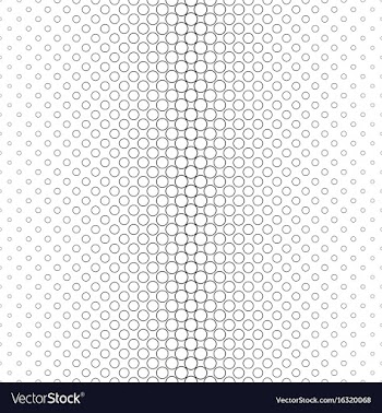 Monochrome circle pattern - geometric background vector image
